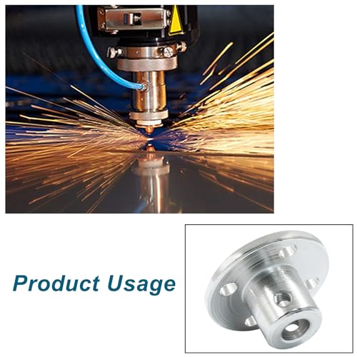 Luomorgo Metal Flange Shaft Coupling, 5mm/3/16 inch, 4 Pcs - size: 5mm