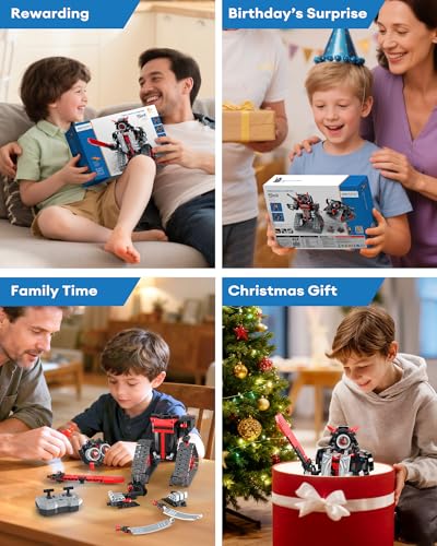 Opmind 5-in-1 STEM RC Robot Building Kit - 443PCS, Gift for Boys Ages 8-13
