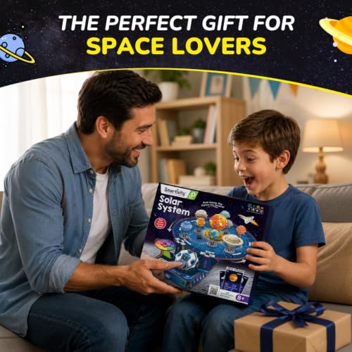 Smartivity DIY Solar System Kit - Gear-Driven Planet Model for Kids 8-14