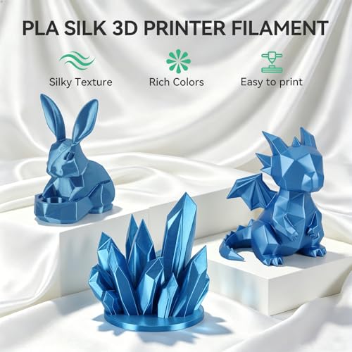 16 Pack Silk PLA 3D Printer Filament Bundle, 1 kg Spool(2.2lbs) - color: 1kg*16 Silk Monochrome Pla