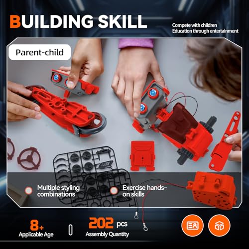 Jiakora STEM 12-in-1 Education Robots Toys for Boys Age 8-12, DIY Educational Toy Science Kits for Kids, Building Experiment Robotics Set Birthday Gifts for 8 9 10 11 12 Years Old Boys Girls Teens