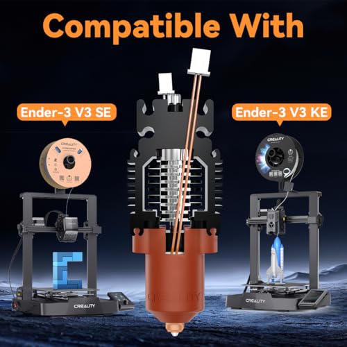 Official Creality Ender 3 V3 SE KE Upgrade Hotend Kit, 3D Printers Ceramic Heating Block with Quick-swap Nozzle Kit, Supports 300°C High Temperature, 600mm/s High-Speed Printing for Ender 3 V3 SE/KE - color: Ender 3 V3 SE KE