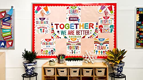 Sproutbrite 7 Pack Together & Team Educational Posters & Charts - color: Elementary/Middle