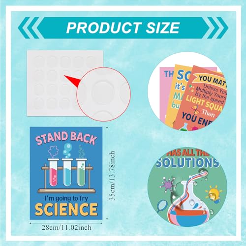 Zonon 10 Pcs Science Classroom Decor Science Bulletin Board, Positive - style: Positive