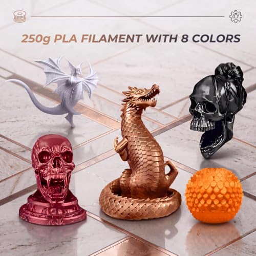Pangda 3D Printer PLA Filament Bundle 1.75mm Multicolor,Industrial Color - color: Industrial Color