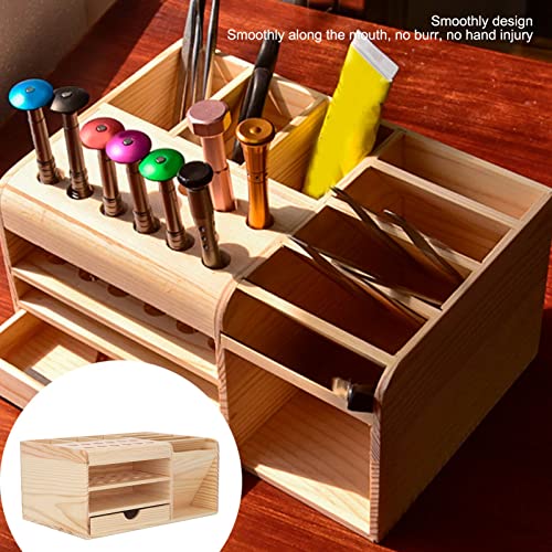 Fafeicy Repair Tool Organizer, Synthetic Wood Sturdy Storage Box
