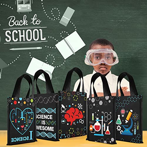 Ferraycle 24 Pcs Science Party Favor Bags, Stem Party Favor Bags, Black - color: black