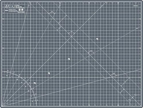 Elan Cutting Mat A2 Gray, Self Healing Cutting Mat 18x24 Inch, 5-Ply Craft Board Gray, Hobby Board for Crafts 18x24 Inch