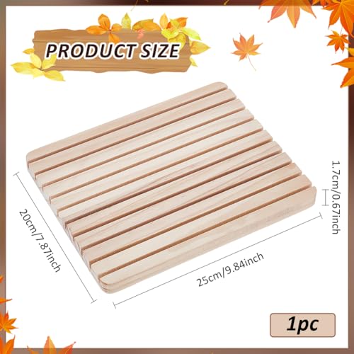PH PandaHall 10 Slots Wooden Quilting Ruler Holder, 9.8x7.8" Quilting Ruler Rack Organizer Sewing Ruler Stand Template Slat with Tracks for Sewing Rings Table Cutting Home Office Desk Stan