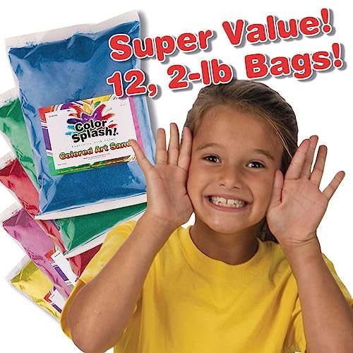 S&S Worldwide Color Splash Colored Art Sand Assortment, Sensory Play