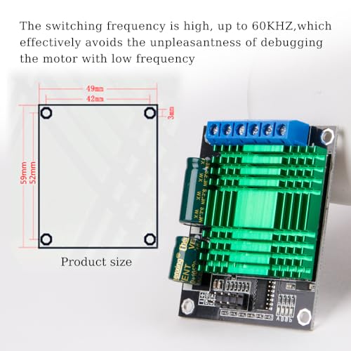 ZORZA 1Pcs High-Performance 60A Dual Channel DC Motor Driver Module Features Heat Dissipation High-Power MOS & H Bridge DC Stepper Module 9V‑30V PWM Speed Governor Regulator Drive Expansion Board