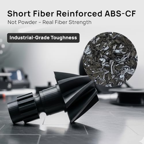 Siraya Tech Fibreheart ABS-CF 3D Printer Filament, Black, 1kg - color: Abs-cf Black