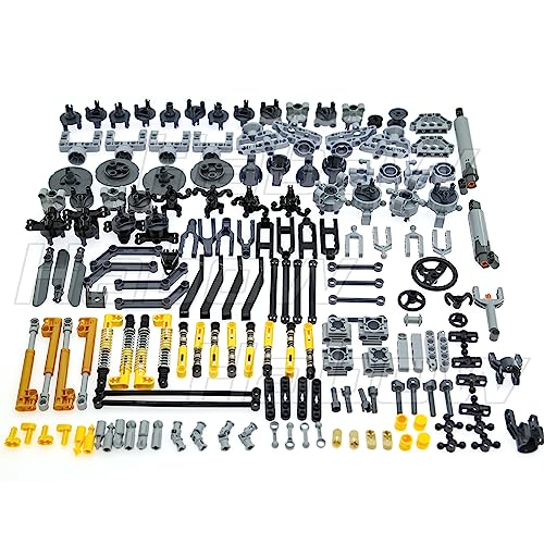 Habow 169pcs Technic Steering and Suspension Parts Kit for MOC Building.