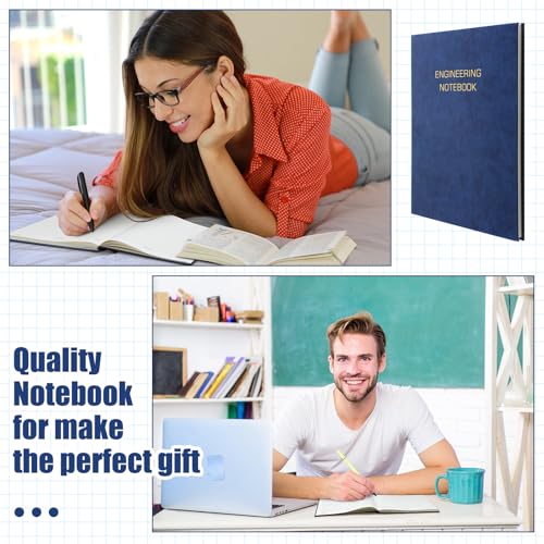 Motiskyy 2 Pack Engineering Notebook 8" x 10" Engineer Graph Paper Notebook
