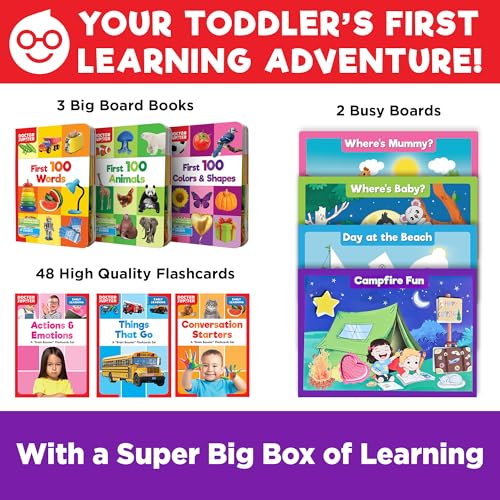 Doctor Jupiter My Big Box of Learning for Kids Ages 1-3 Year Old - style: Big Box of Learning: 1+