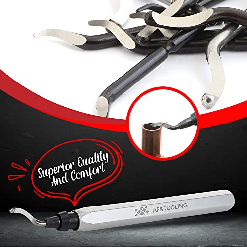 AFA Tooling Deburring Tool, 41 M2/M35 Blades, CNC Anodized Aluminum Handle - style: 41 Mixed Blades Kit