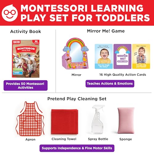 Doctor Jupiter My First Box of Montessori Learning Set for Kids Ages 1-3 - style: First Box of Montessori: 1+