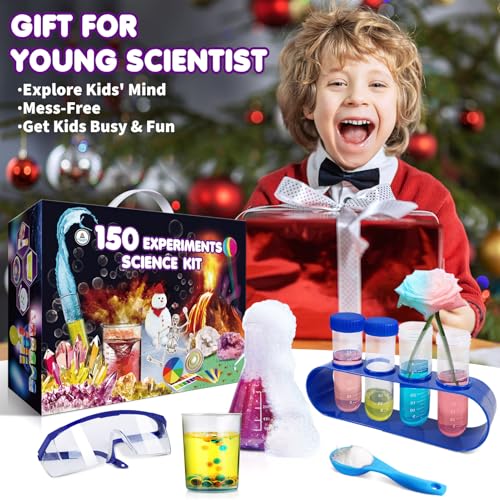UNGLINGA 150 Experiments Science Kits for Kids Boys Girls, S.T.E.M Kit Toys - style: science kit with 150 experiments