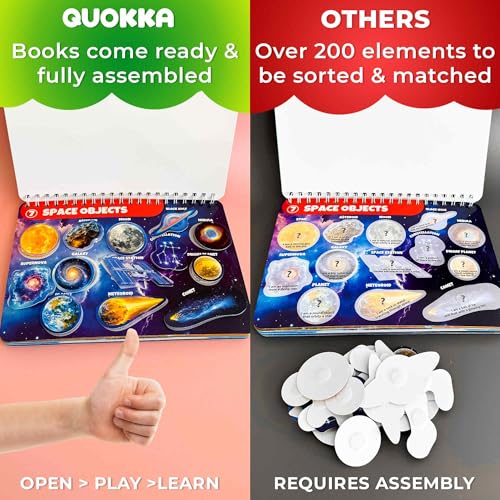 Montessori Busy Book for Kids Ages 4-8 — My Preschool Toddler Busy Book 3-5 - color: Universe
