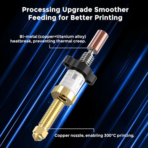 Creality Official Ender 3 V3 KE Hotend Kit, Upgrades Ceramic Heating Block Kit, 3D Printer Nozzle, High Flow Extruder Heater Block, All Metal Accessories for Creality Ender 3 V3 KE 3D Printers - style: Ender 3V3 KE