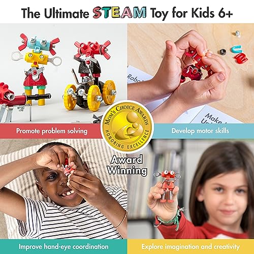 The Off Bits ArtBit Build Your Own Robot Toy Construction Set, Educational Easter Gift Ideas STEM Activities Learning Kit, Creative Build and Play Model Kit Steam Toys for 6 7 8 9 10+ Year Old - style: ArtBit