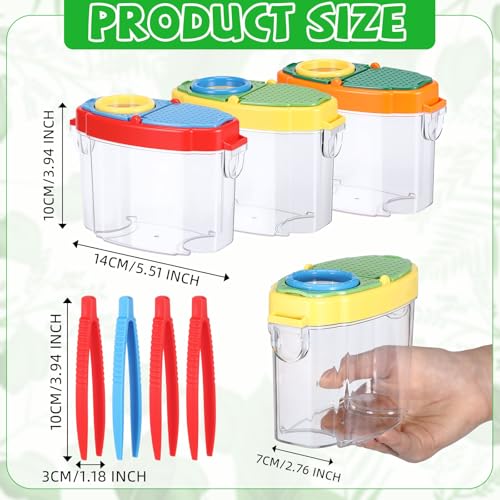 Halloscume 3 Pcs Bug Catchers for Kids Bug Container for Kids