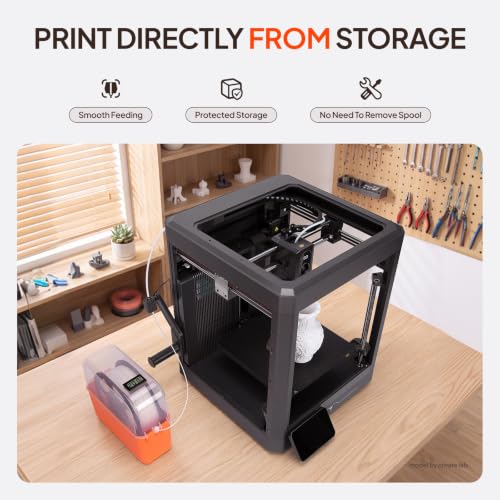 4 Pack Filament Storage Box with Temperature & Humidity Monitor - color: with Monitor