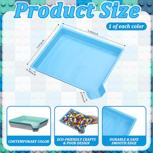Reallnaive 6 Pcs Plastic Art Sorting Funnel Trays, Contemporary Color - color: Contemporary Color