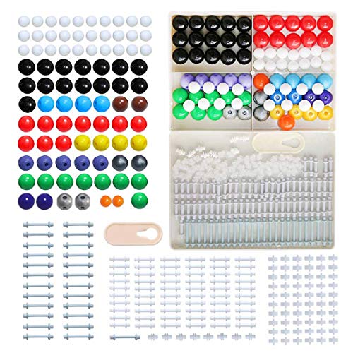 LINKTOR Chemistry Molecular Model Kit (239 Pieces), Student or Teacher Set for Organic and Inorganic Chemistry Learning, Motivate Enthusiasm for Learning and Raising Space Imagination - color: 239pcs Kit