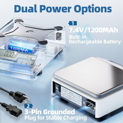 Lab Scale Gram Scale 6000gx0.01g Accuracy Laboratory Balance Scale Digital Scale Electronic Analytical Balance for Jewelry Gold Kitchen Lab, with 7 Units Conversion, 500g Weight, LCD Display - style: 6000gx0.01g 500g Calibration Weights