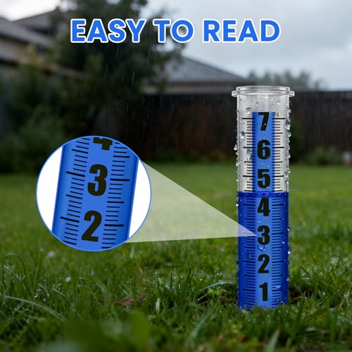 2P Plastic Rain Gauge Replacement Tube - color: blue