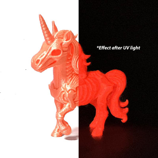 Silk Glow in Dark Sweet Orange PLA 1.75mm 1kg Luminous 3D Filament FDM AMS - color: D_pla-30 Pearl Glow Sweet Orange