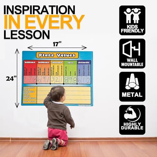 Fun Express Place Value Math White Board Set - 24 Pack