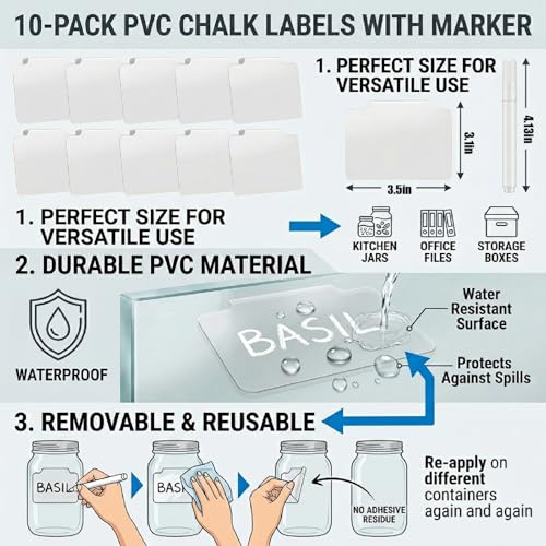Basket Labels Clip On PVC Label Holders Removable Basket Tags with Pen 10 PCS for Storage Bins (10) - color: 10