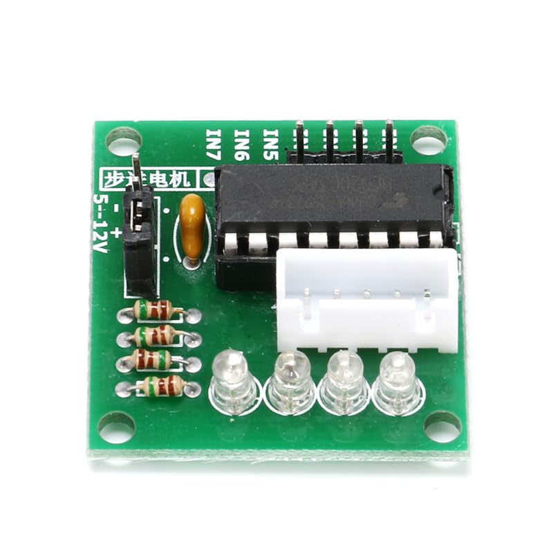 5Pcs ULN2003 Stepper Motor Driver Board, 5V 4-Phase Controller Module with LED Indicators, Compatible with 28BYJ-48 Stepper Motor, IN1–IN4 Interface for MCU Control