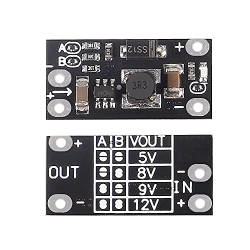 AITRIP 10PCS 1.5A Multi-Function Mini Boost Module Step Up Board 3.7V to 5V 8V 9V 12V Step Up Board with LED Indicato for DIY Electronic Voltage Moduler - color: 10pcs