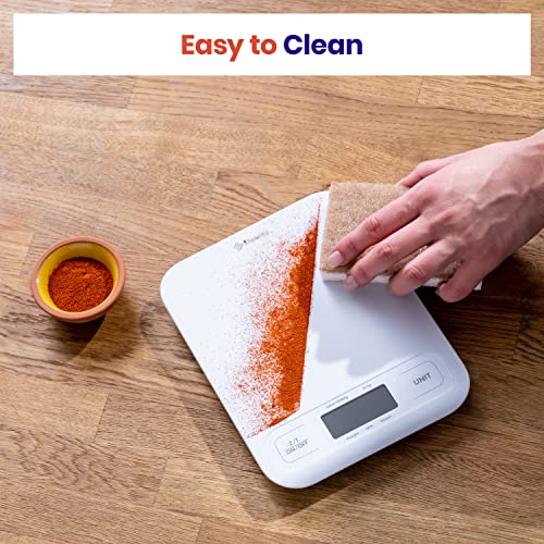 Etekcity Food Kitchen Scale, Digital Grams and Ounces, Large - color: Clean White