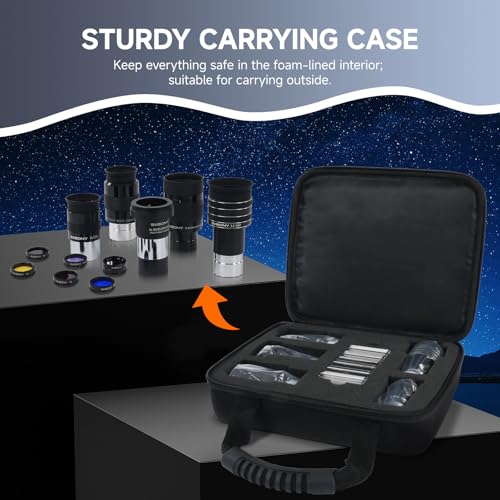 SVBONY SV233 Telescope Eyepiece Set, 12 Piece Telescope Accessory Kit - style: Deluxe Set 12 pieces