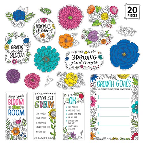 CTP Blooming Minds Bulletin Board Set for Classroom (Creative Teaching Press 10690) - color: Blooming Minds