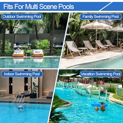 896584000-143 Front Tire Kit with Super Hump Replacement Tires for Poolvergnuegen Select and Hayward Phoenix Pool Cleaner Wheel (4Pcs Front Tires) - color: 4Pcs Front Tires