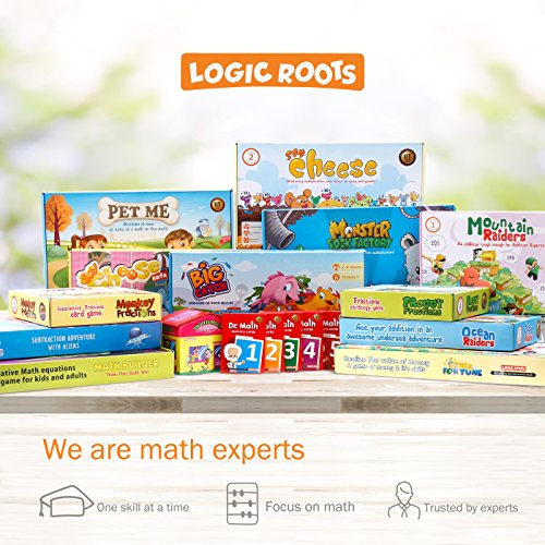 Addition and Subtraction Game - Fun Math Board Game for 6-8 Year Olds, Easy to Play Educational Game for Kids at Home, STEM Toy Gift for Girls & Boys (Ocean Raiders + Cloud Hoppers) - style: Ocean Raiders + Cloud Hoppers