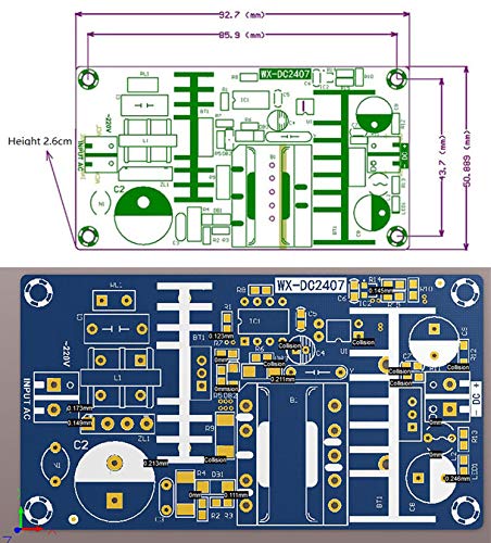 NOYITO AC to DC Isolated Power Supply Module AC 120V 110V - 245V to DC 12V 6A 72W Peak 12V 8A 96W Max Power Module with Overvoltage Overload Short-Circuit Protection (12V 6A, Peak 8A) - size: 12V 6A / Peak 8A