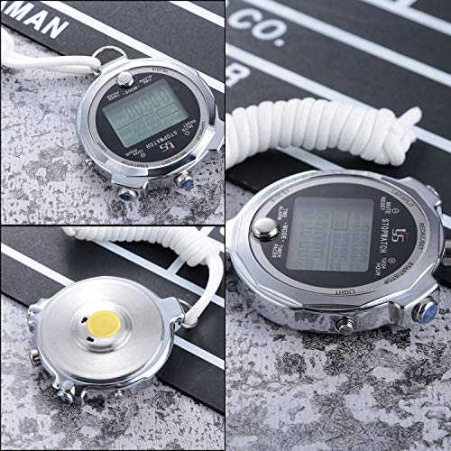LAOPAO Melt Stopwatch, Clock Daily Rainproof Digital Timer for Sports Match,Competition,Coach,Referee,Training,Timing - color: Ys-2018