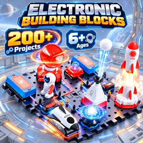 STEM Electronics Circuit Kit for Kids Ages 6+, 35 Pieces, 200+ Projects