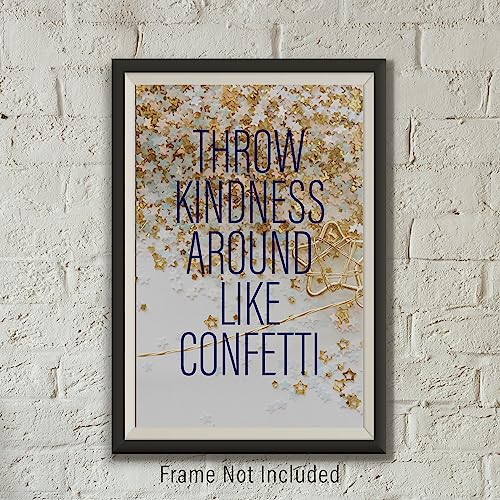 12x18 Homeroom Educational Poster | Inspirational and Motivational Poster | Stylish Classroom Wall Decor | Clever Messages to Motivate Elementary, Middle, and High School Students | Heavy Duty Class - color: Confetti