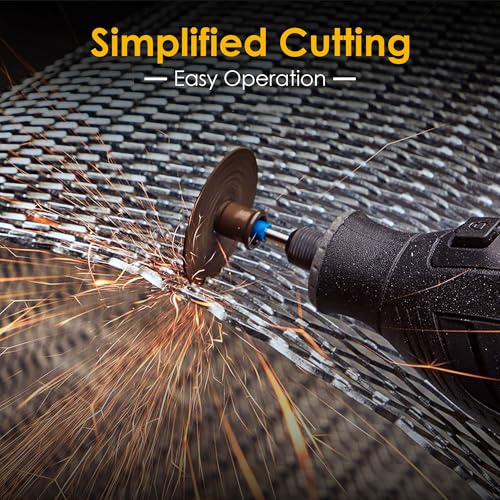 44 Pcs Gold Cutting Wheel Set Compatible with Plastic for Rotary Tool - color: Gold