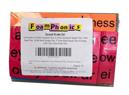 Foam Phonics Magnetic Foam Reading Tiles (Second Grade) - size: Second Grade