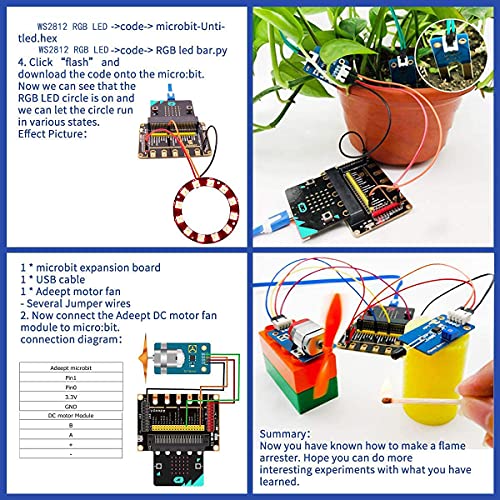 Adeept Sensor Starter Kit Compatible with BBC Micro:bit (V2 Included)