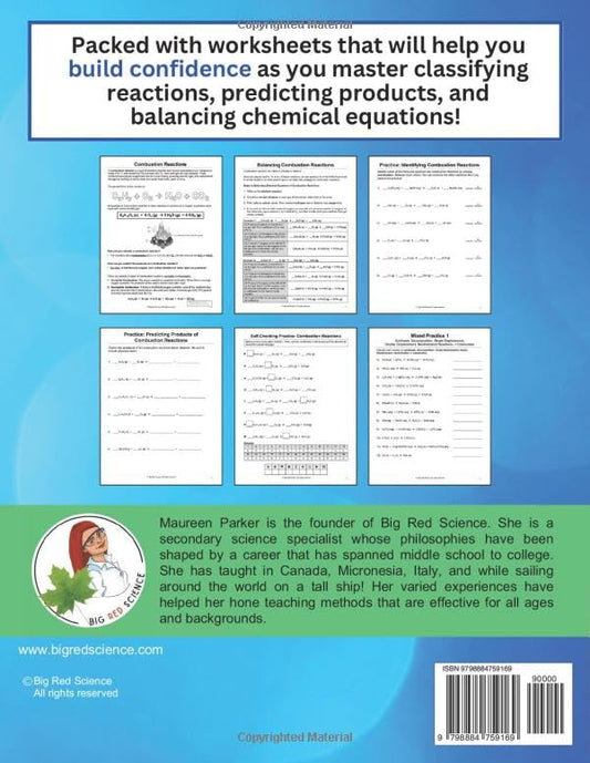 Exploring Chemical Reactions: A High School Chemistry Workbook with Answers: 300+ Practice Problems in Classifying Chemical Reactions, Predicting ... Reactions, and Balancing Chemical Equations