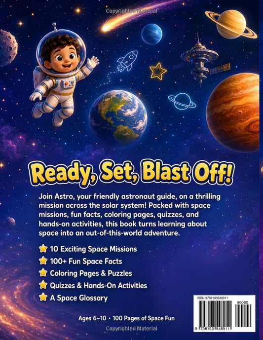 Earth and Space Science Homeschool Workbook: Interactive STEM Lessons, Quizzes, and Activities for Kids Ages 6β10